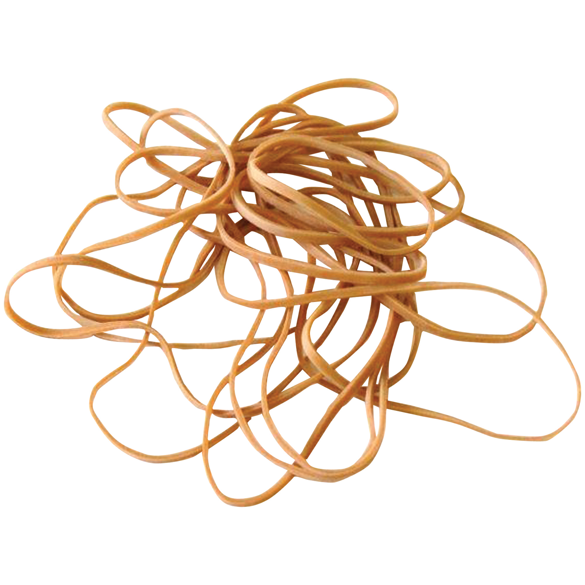Rubber Bands, 1/8" x 7", Brown, 10 Lbs./Case