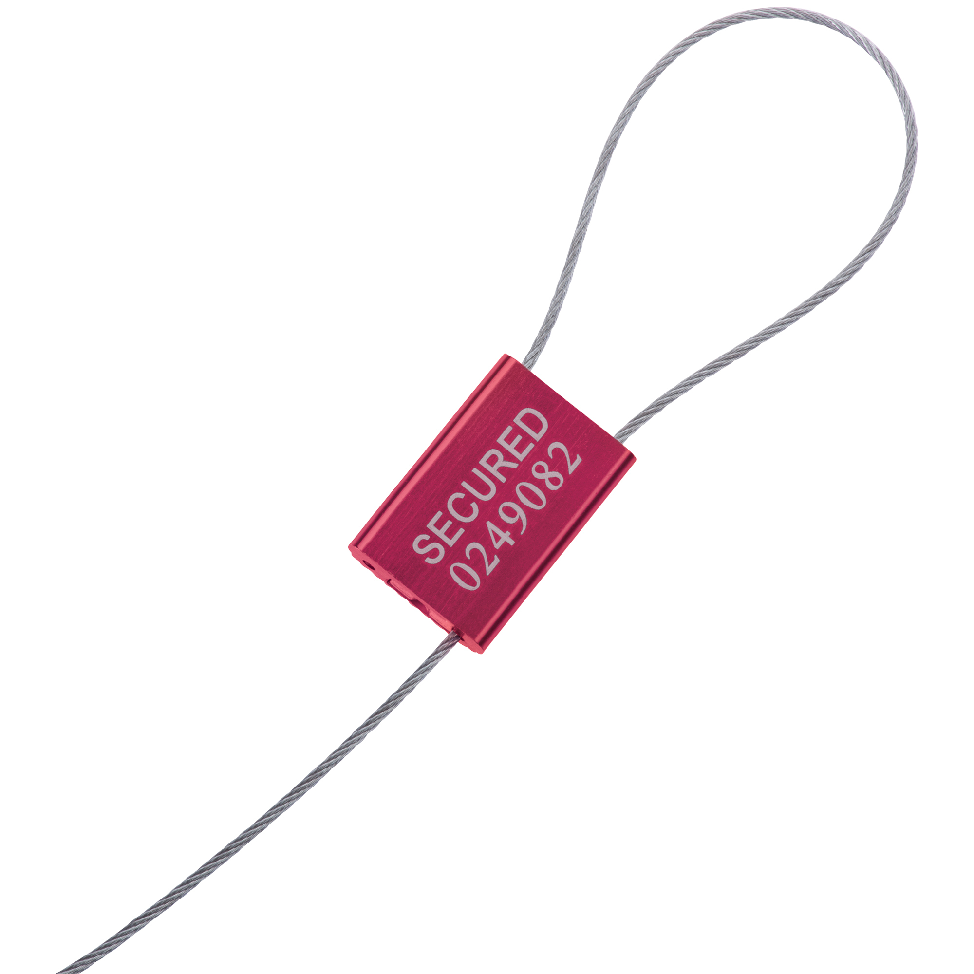 Cable Seals, 1/16" x 12", Red, 100/Case