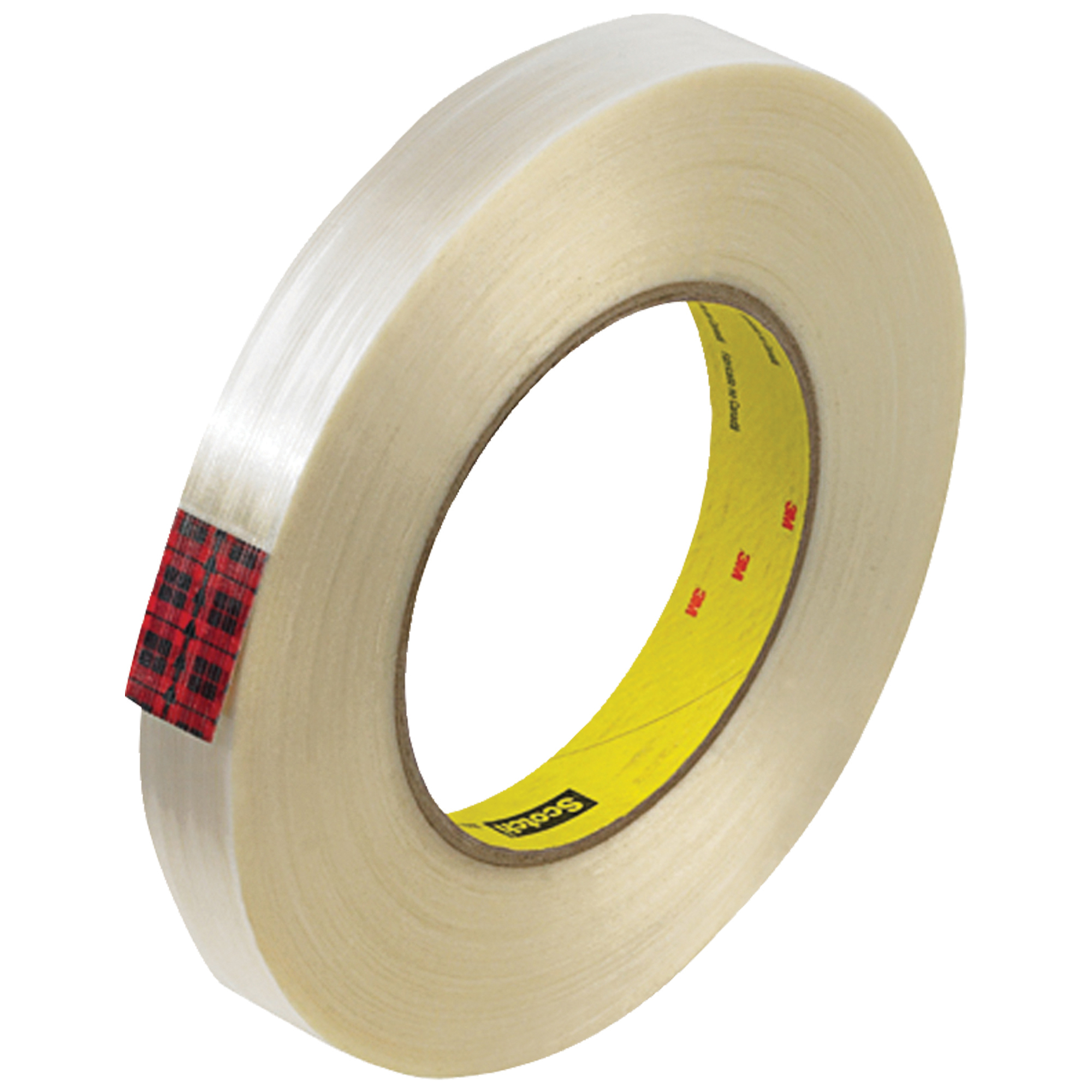 3M™ 890MSR Strapping Tape, 8.0 Mil, 3/4" x 60 yds., Clear, 12/Case