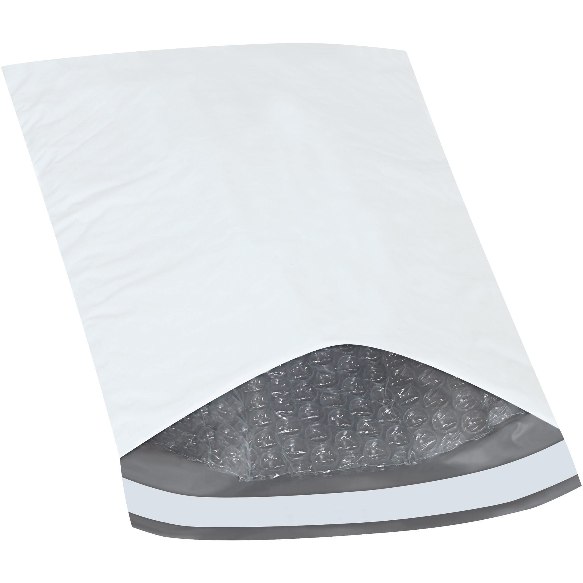 Bubble Lined Poly Mailers, 6 3/4" x 10", White, 25/Case