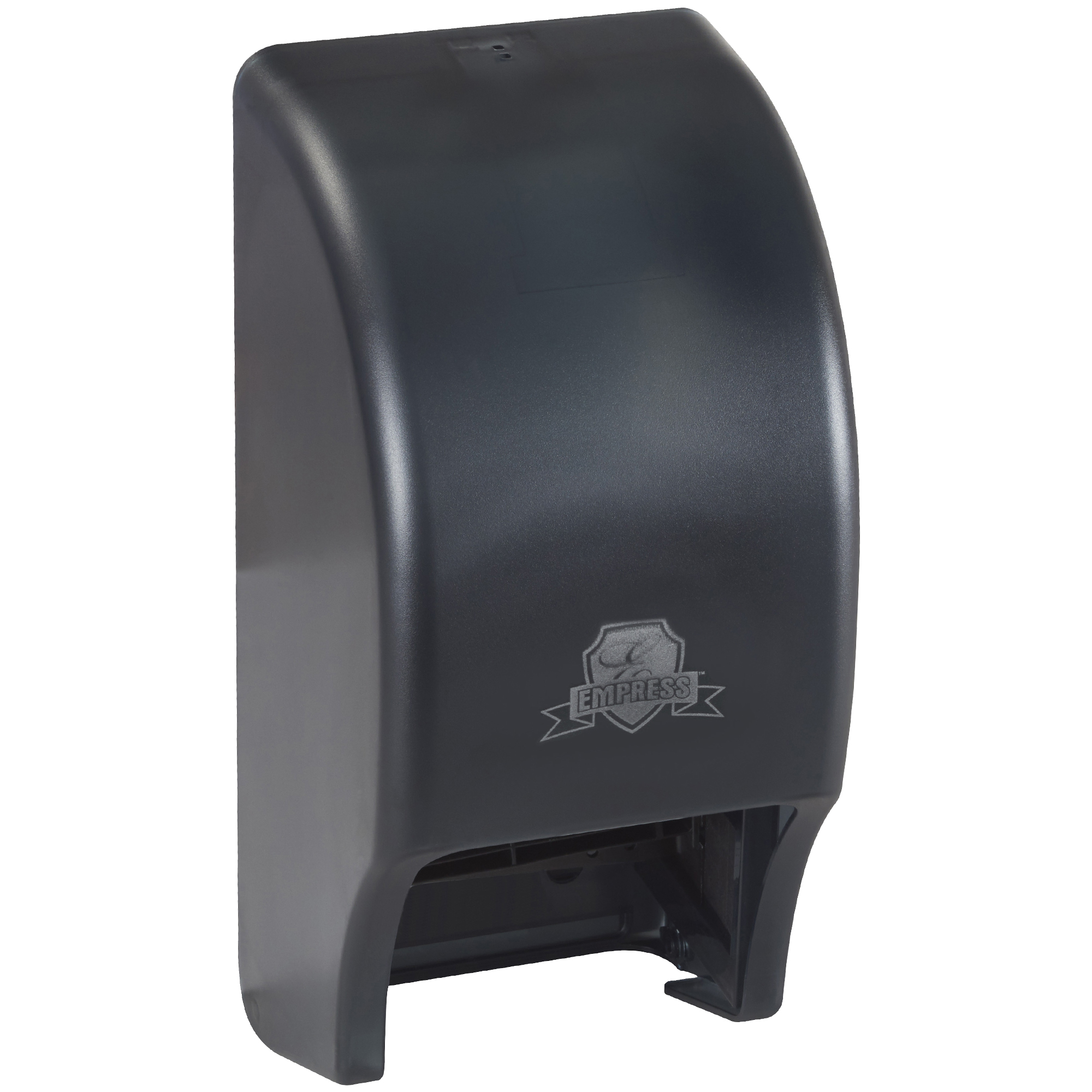 Twin Bathroom Tissue Dispenser, Black, 1/Case