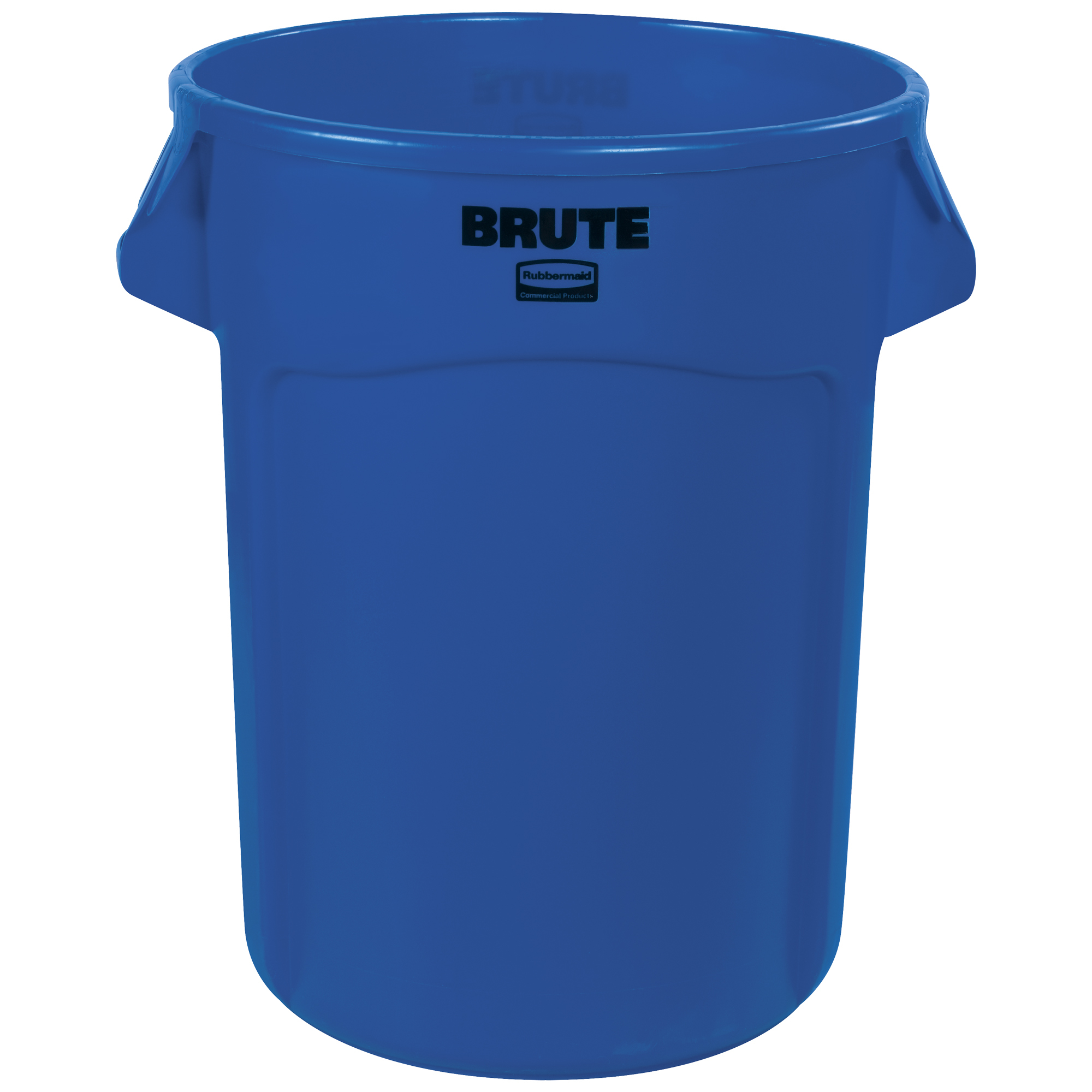Rubbermaid® Brute® Trash Can, 32 Gallon, 28" x 22", Blue, 1/Each