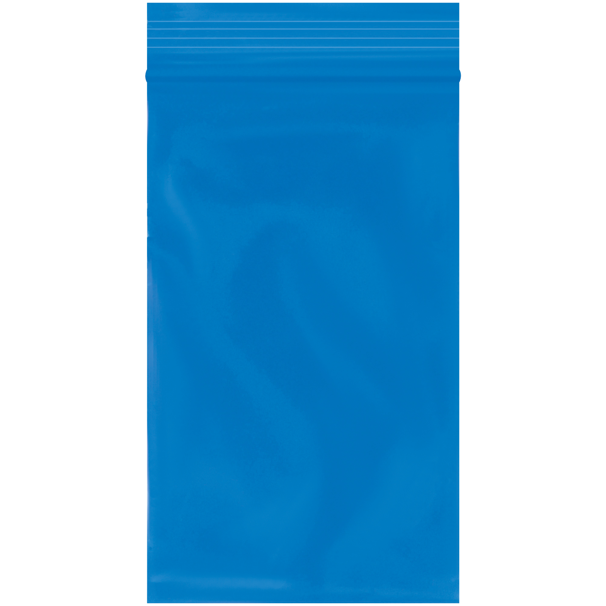 Reclosable 2 Mil Poly Bags, 3" x 5", Blue, 1000/Case