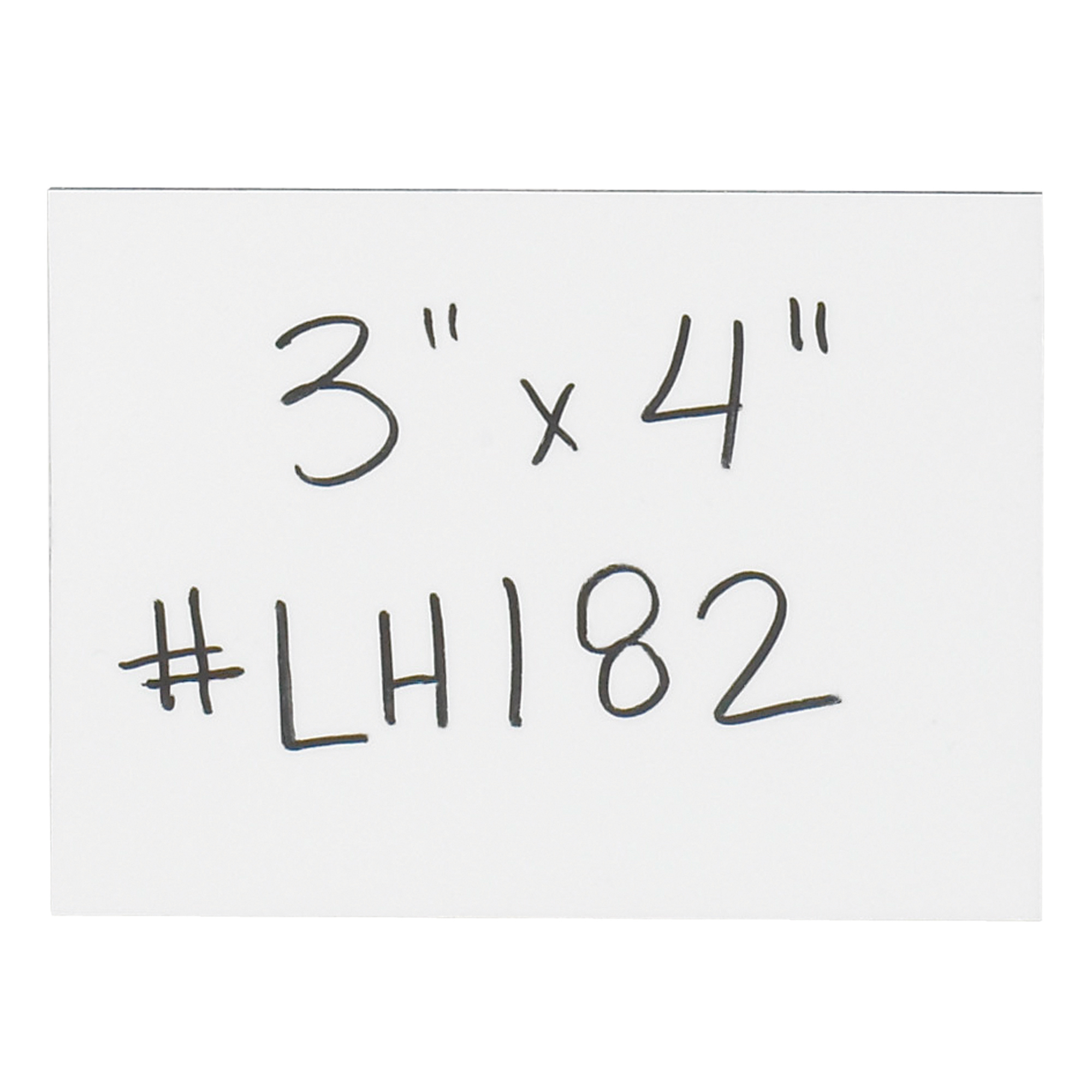 Warehouse Labels, Magnetic Strips, 3" x 4", White, 25/Case