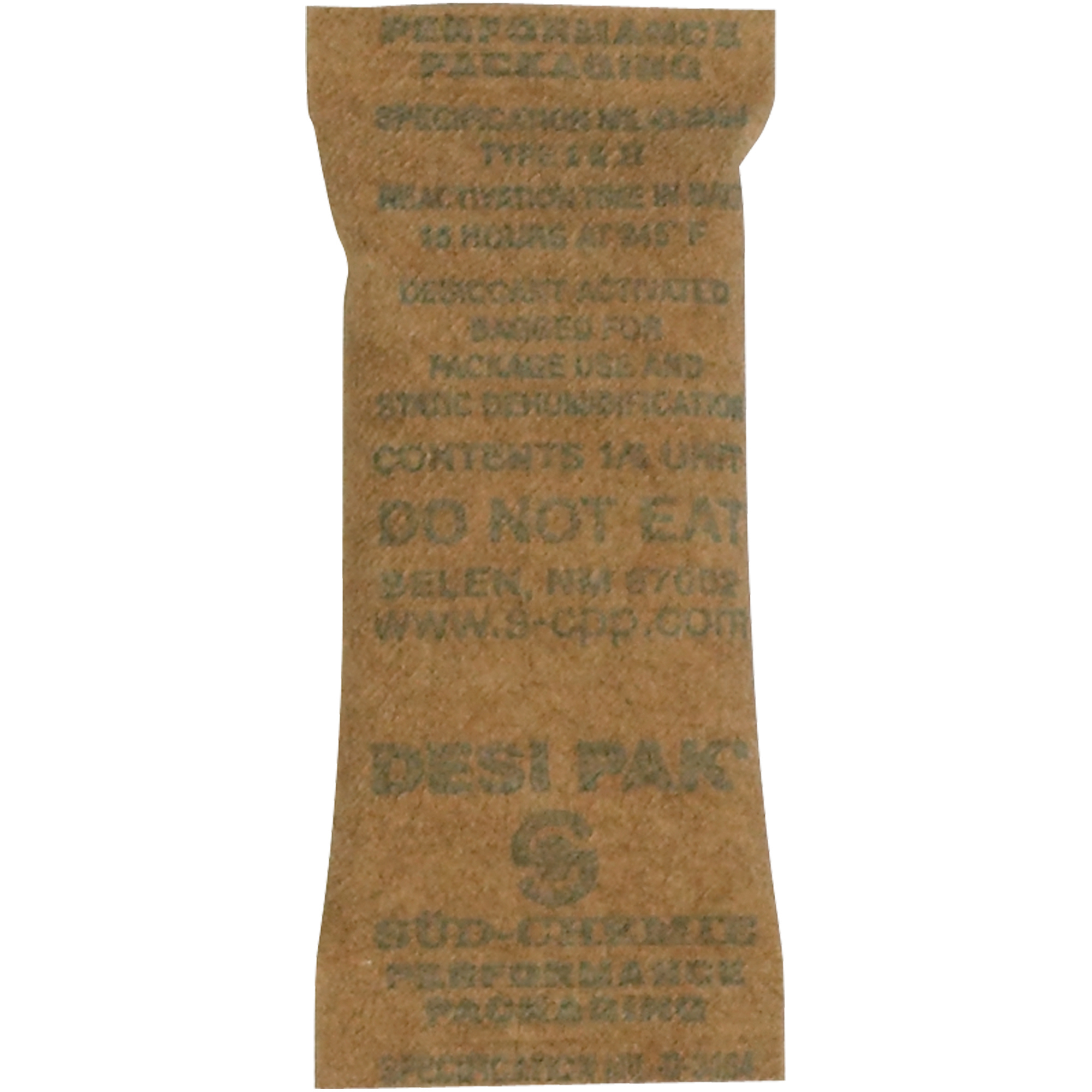 Clay Desiccants, 5 Gallon Pail, 1" x 2 1/2" x 1/4", Kraft, 1200/Case