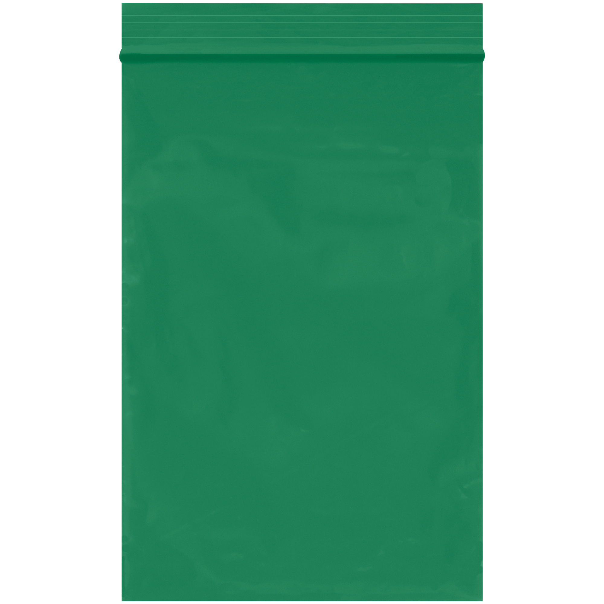 Reclosable Poly Bags, 2 Mil, 4" x 6", Green, 1000/Case