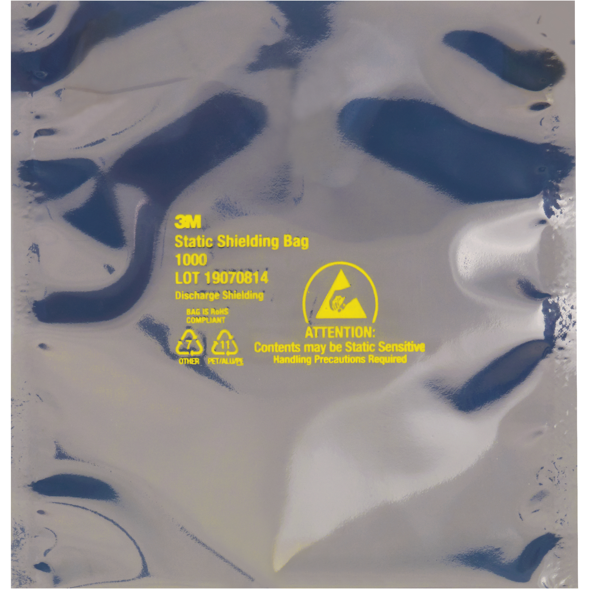 Open End Static Shielding Bags, 12" x 14", Transparent, 100/Case