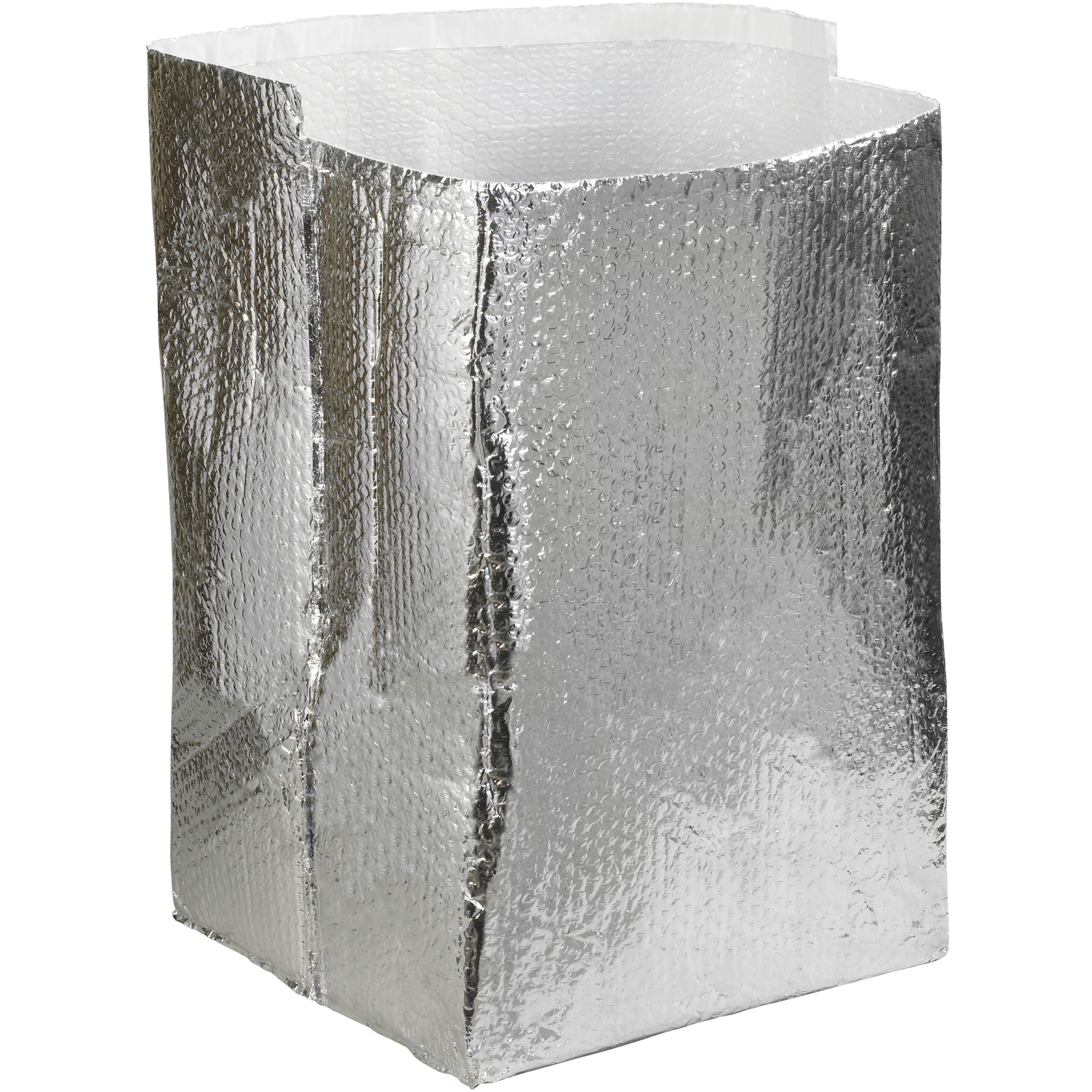Insulated Box Liners, 20" x 20" x 20", Silver, 10/Case