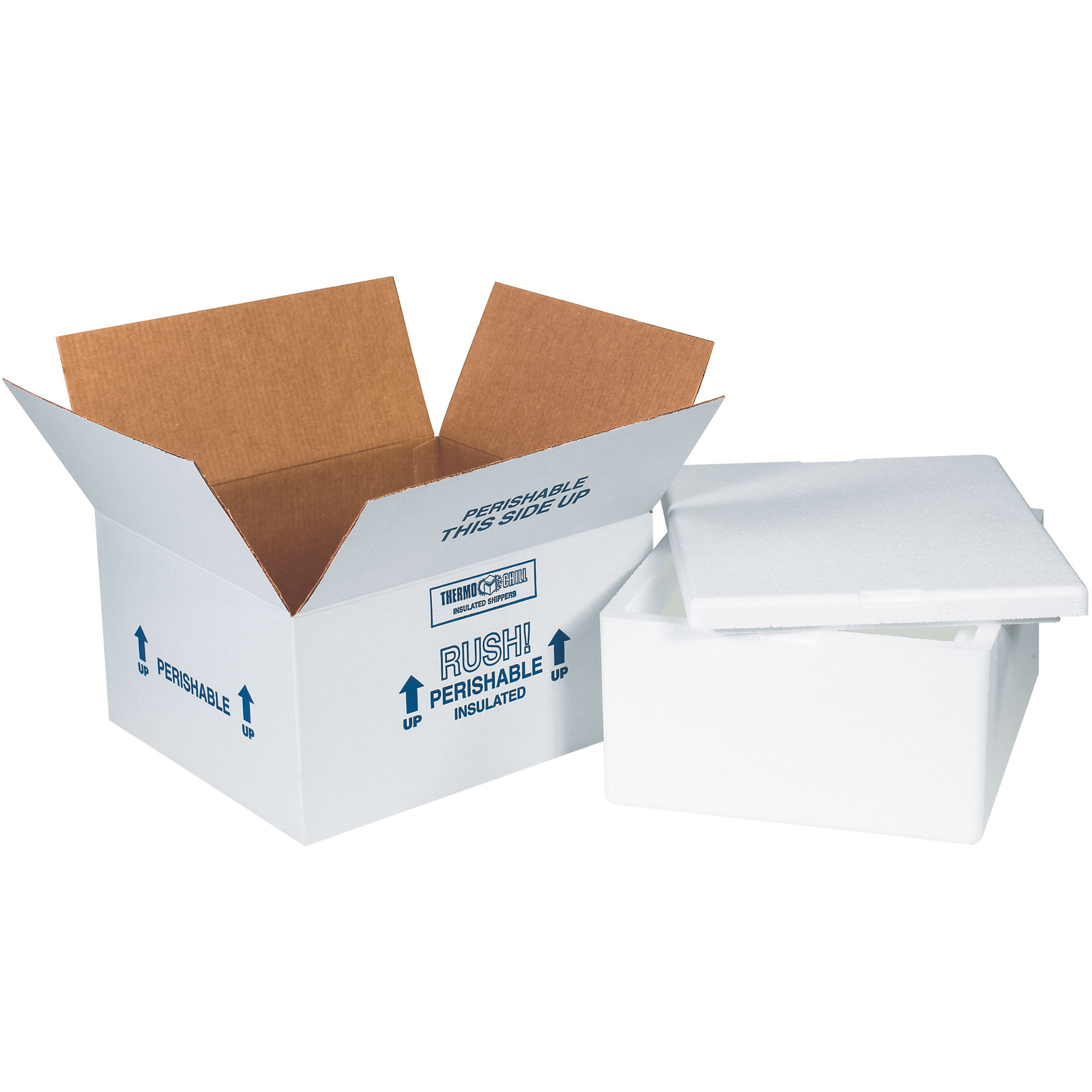 Insulated Shipping Kits, 12" x 10" x 5", White, 4/Case