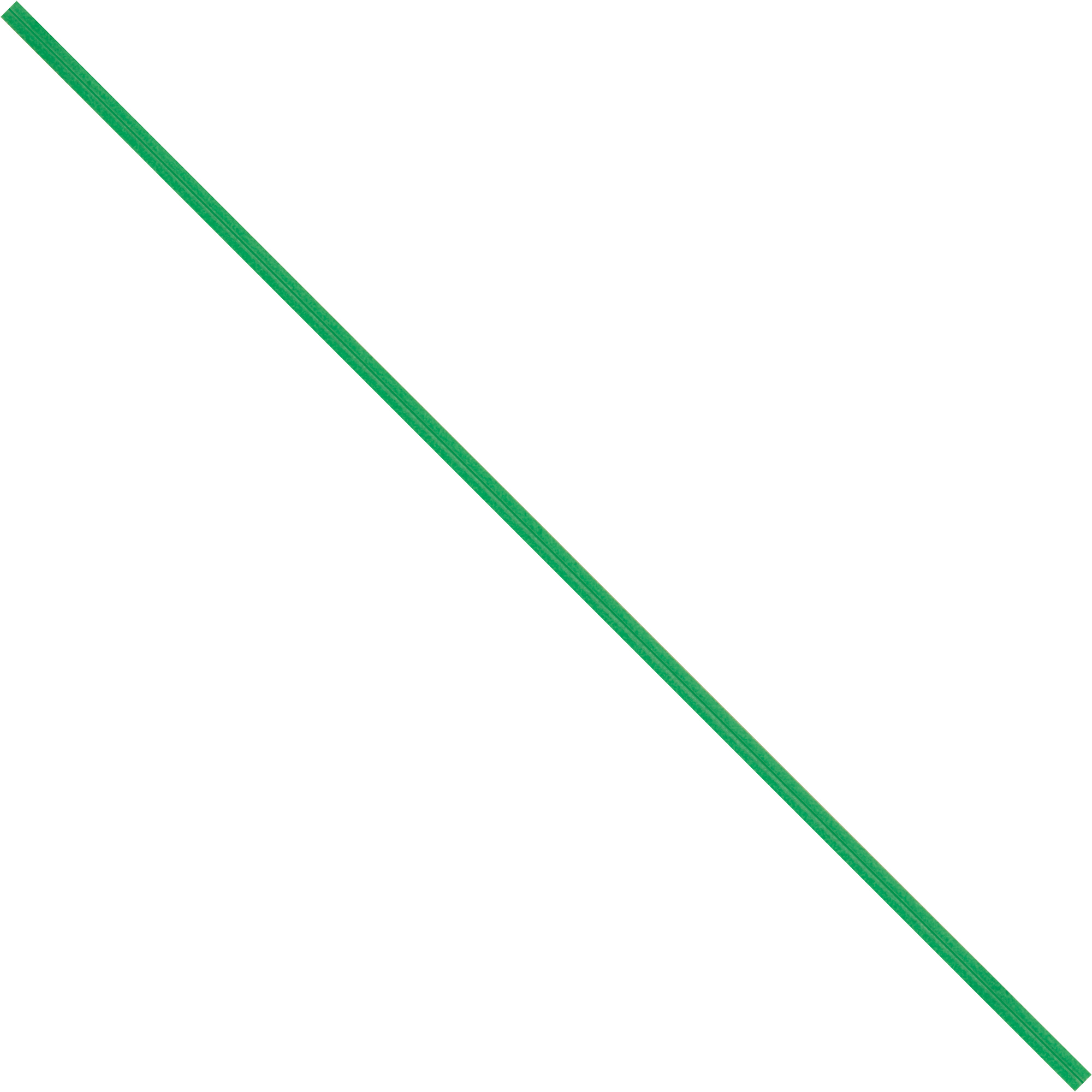 Paper Twist Ties, 10" x 5/32", Green, 2000/Case