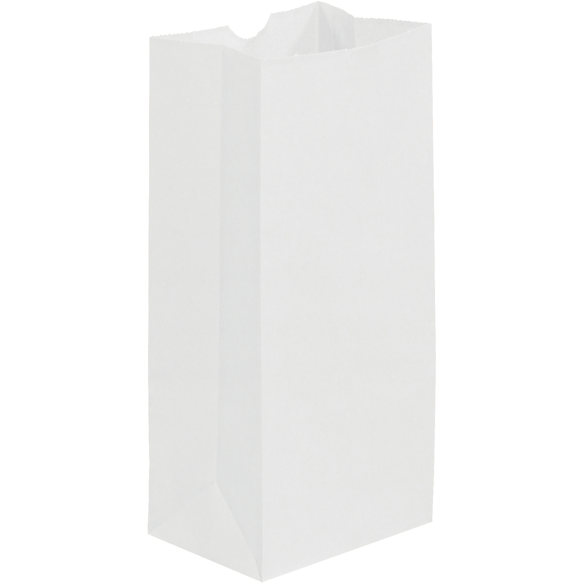 Grocery Bags, 5" x 3 1/4" x 9 3/4", White, 500/Case