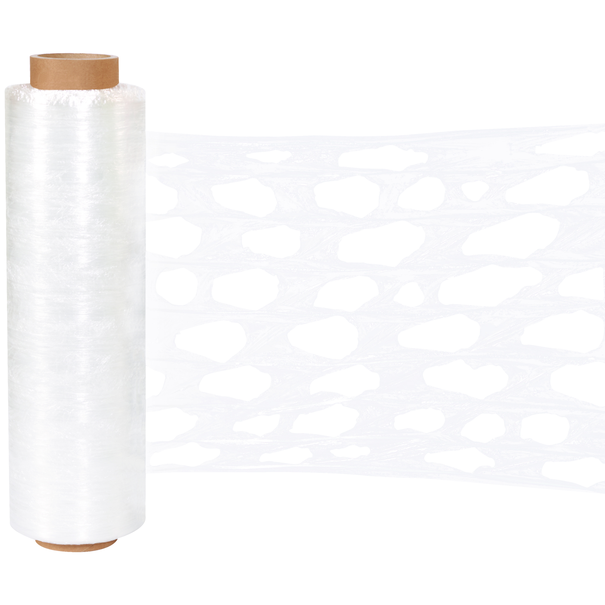 Vented Pallet Wrap, 20" x 1500', Clear, 1/Case