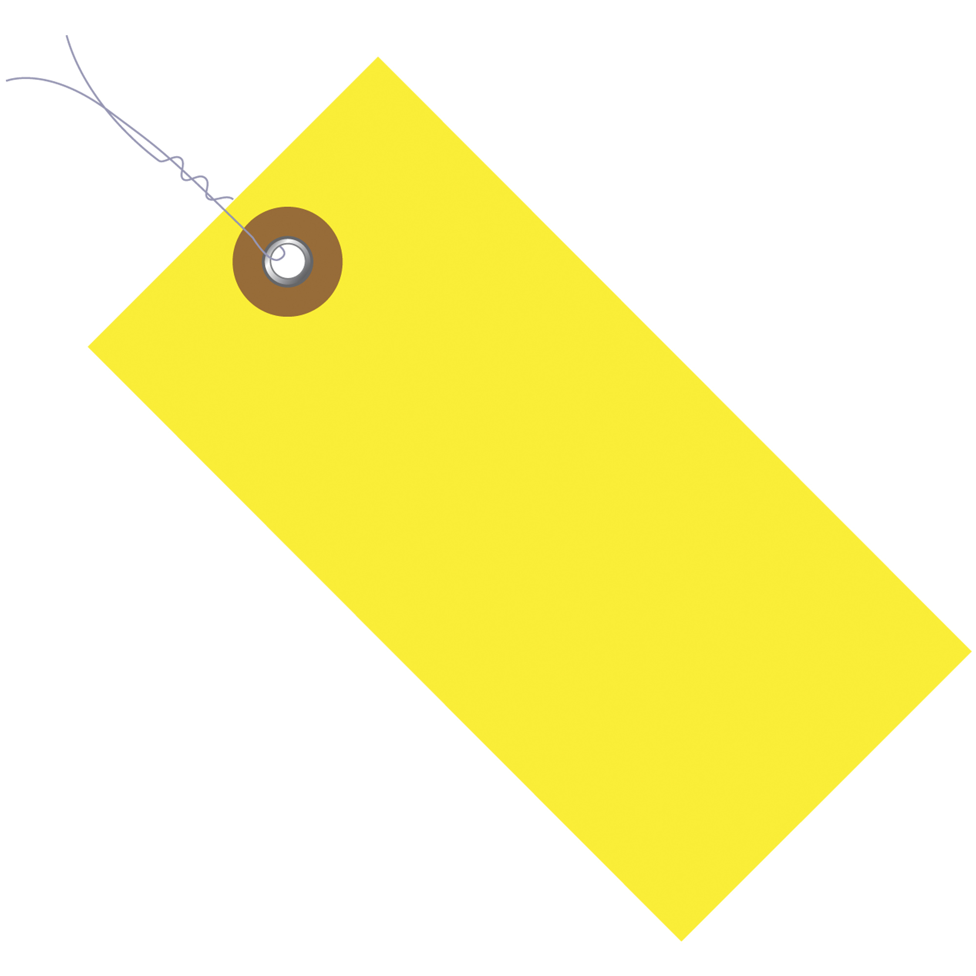 Tyvek® Shipping Tags, Pre-Wired, 6 1/4" x 3 1/8", Yellow, 100/Case