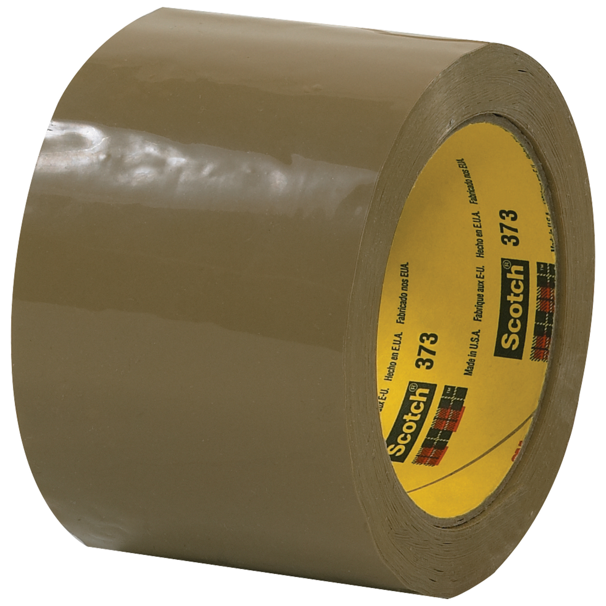 3M™ 373 Carton Sealing Tape, 2.5 Mil, 3" x 55 yds., Tan, 6/Case
