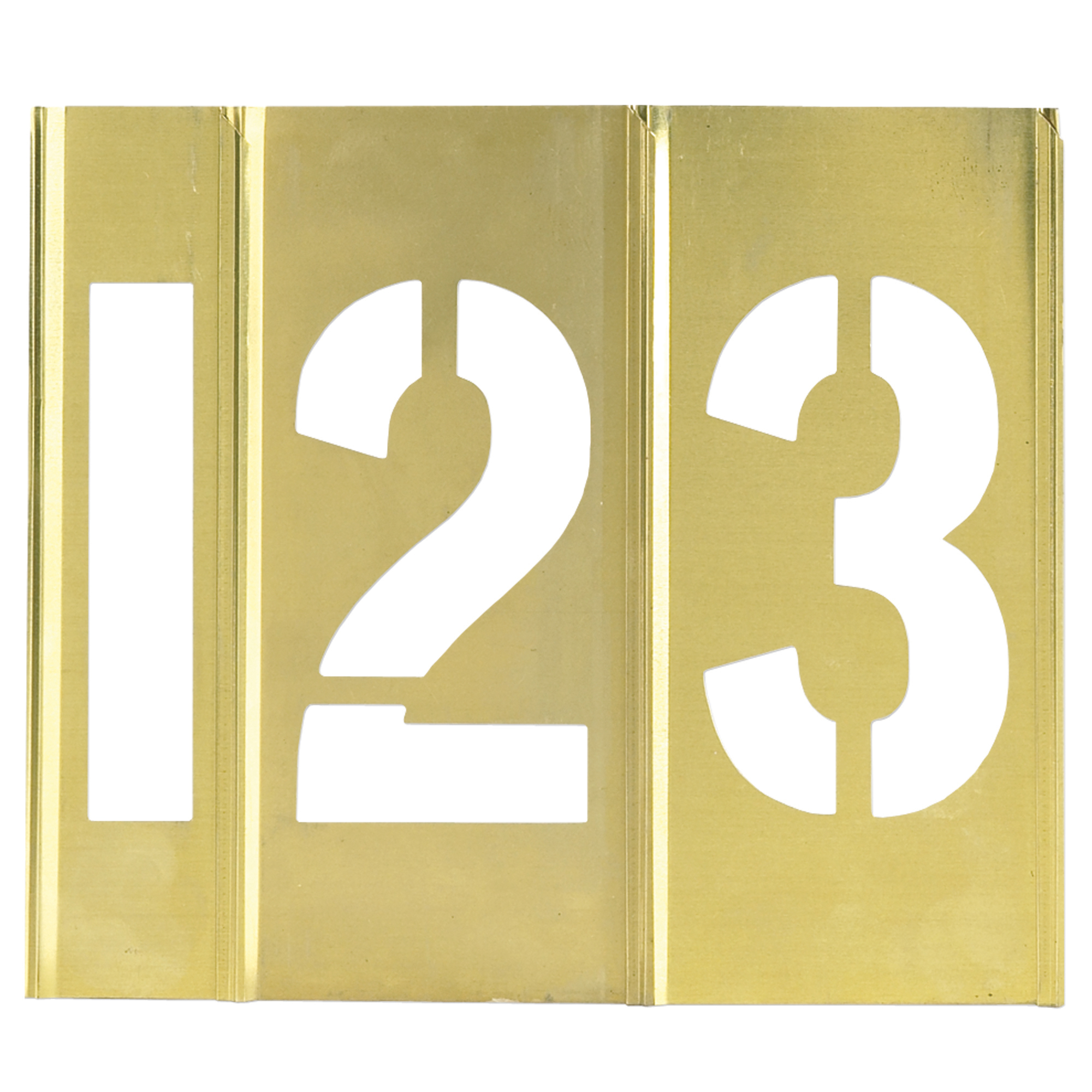 Brass Stencils, Number Only, 2", Brass, 15/Case