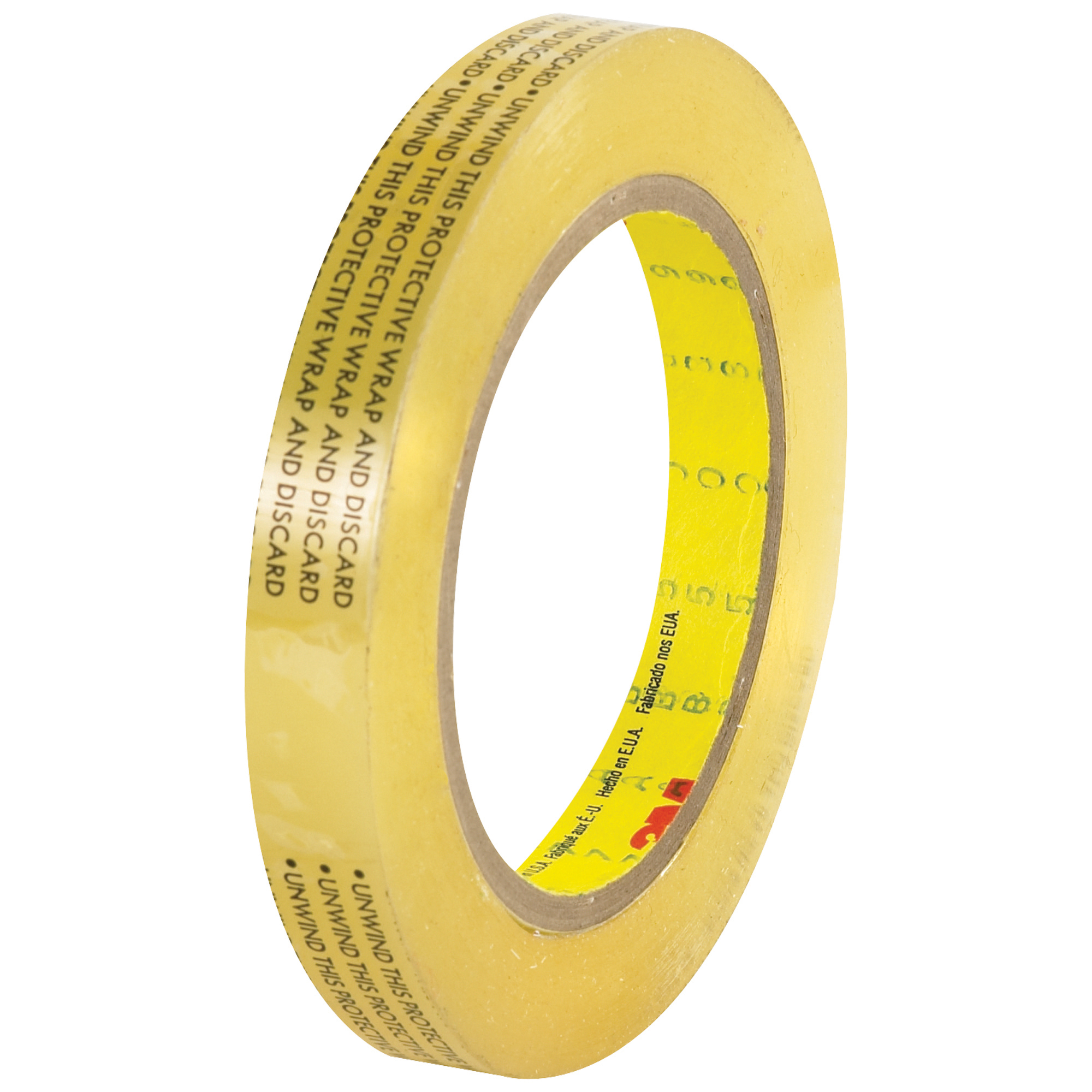 3M™ 665 Double Sided Film Tape, 3.5 Mil, 1/2" x 72 yds, Clear, 72/Case