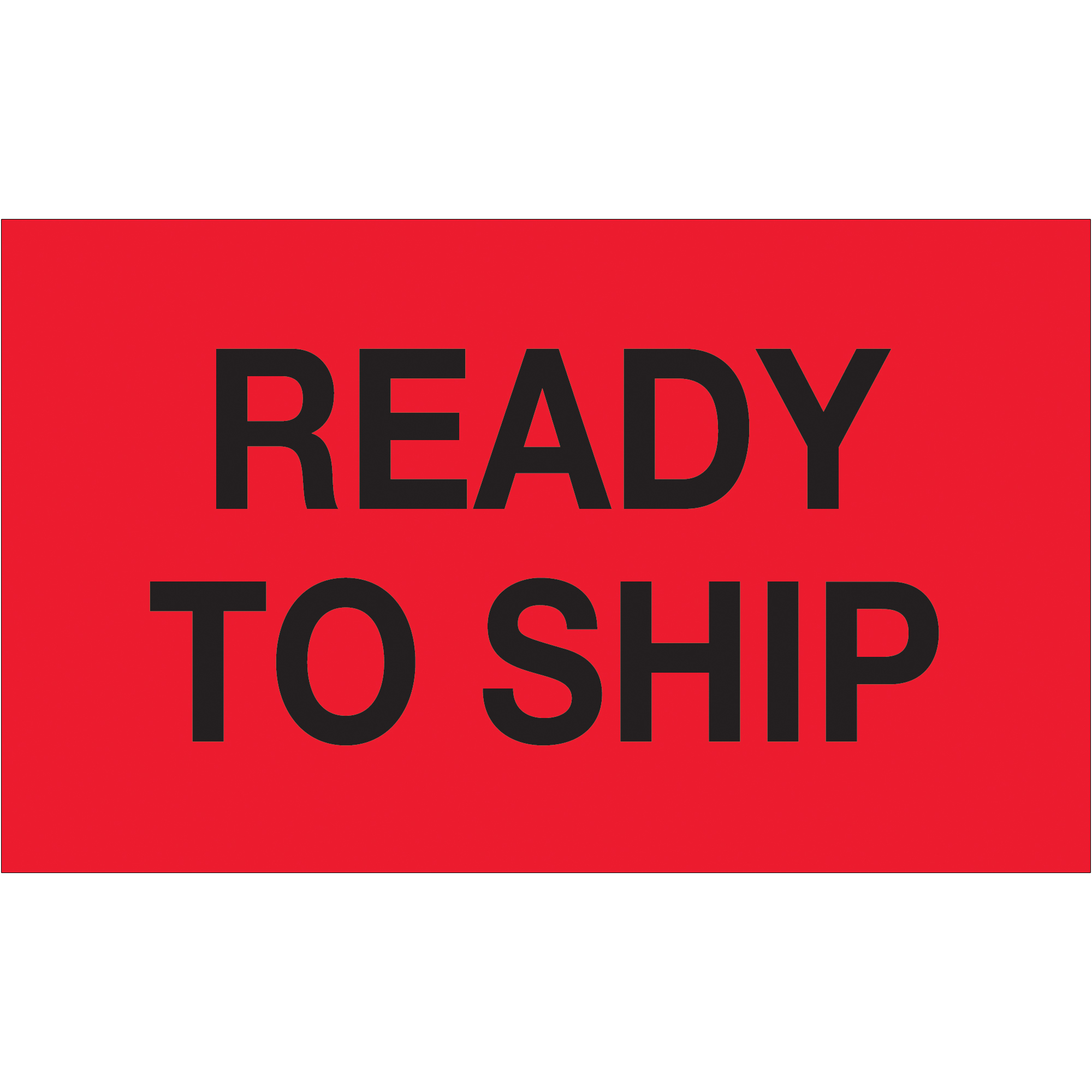 Tape Logic® Labels, "Ready To Ship", 3" x 5", Fluorescent Red, 500/Roll