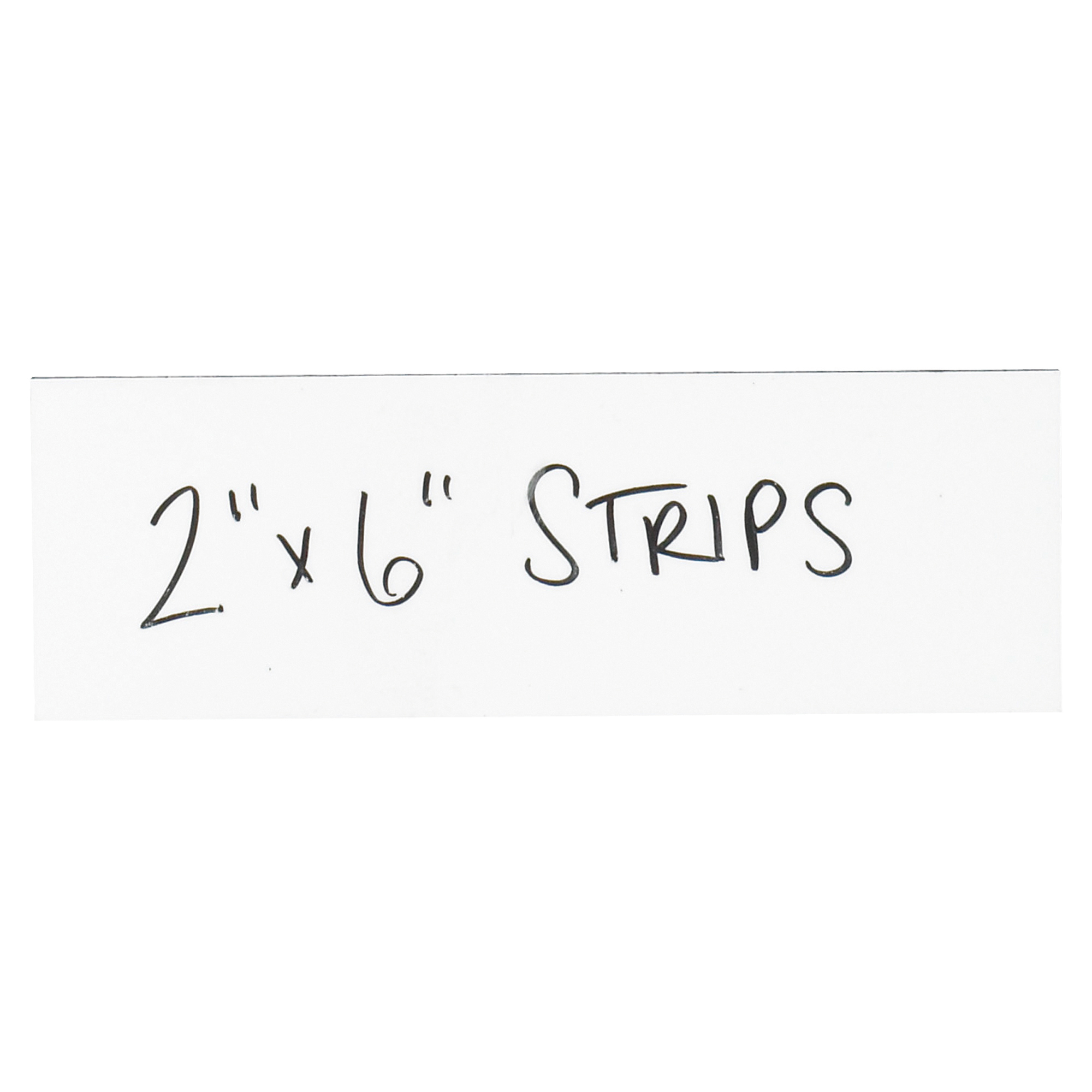 Warehouse Labels, Magnetic Strips, 2" x 6", White, 25/Case