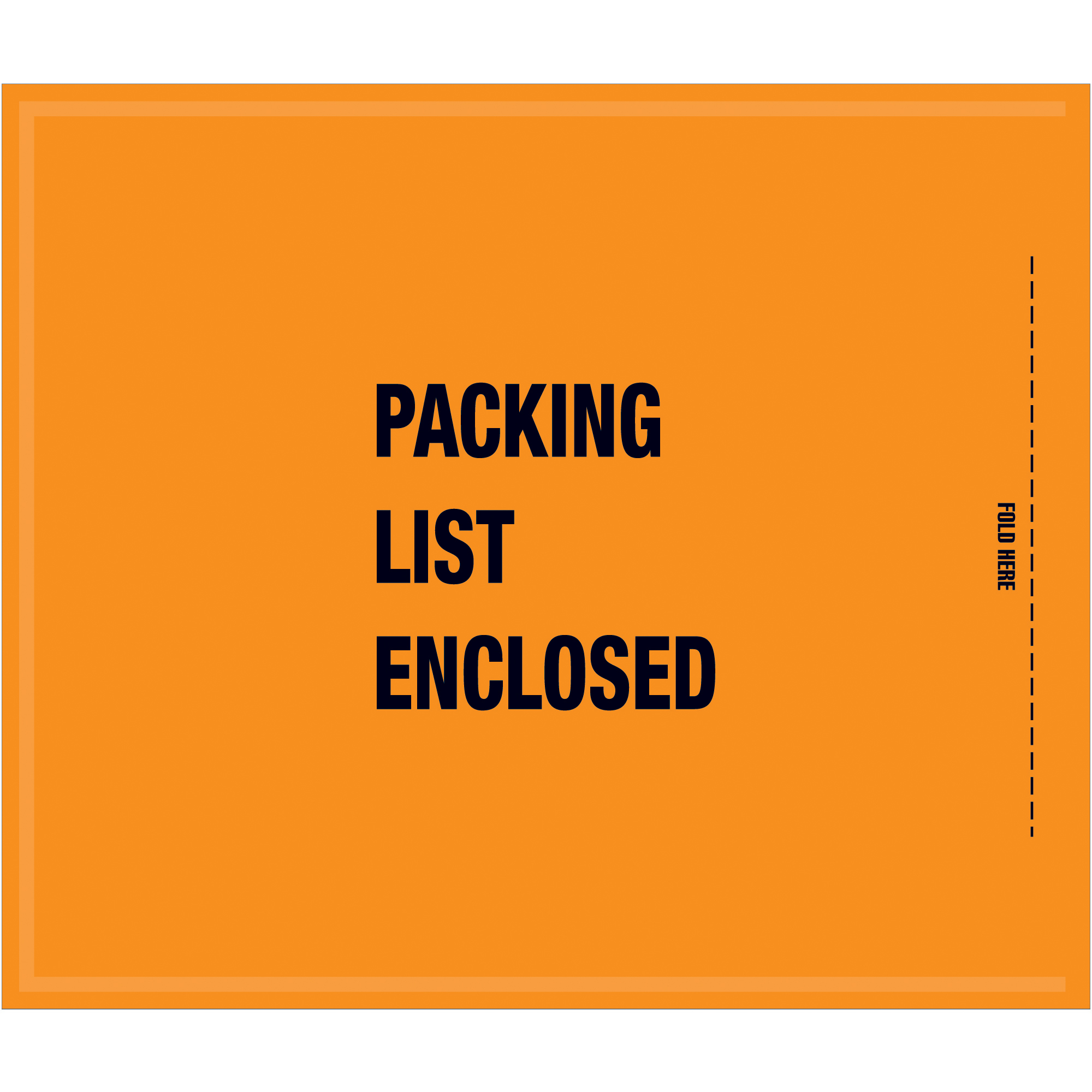 Tape Logic® Mil-Spec "Packing List Enclosed" Envelopes, 8 1/2" x 10", Orange, 1000/Case