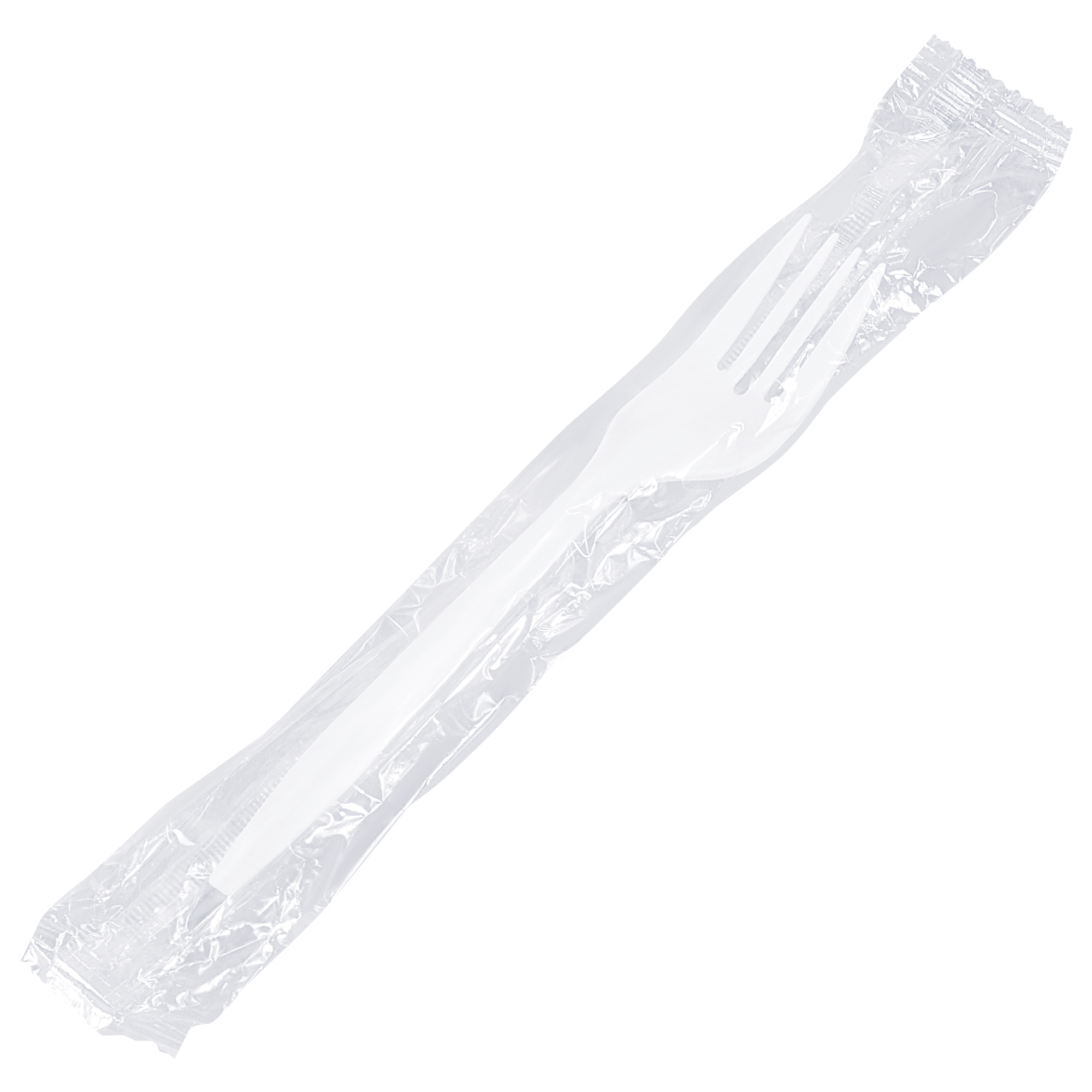 Individually Wrapped White Plastic Forks, White, 1000/Case