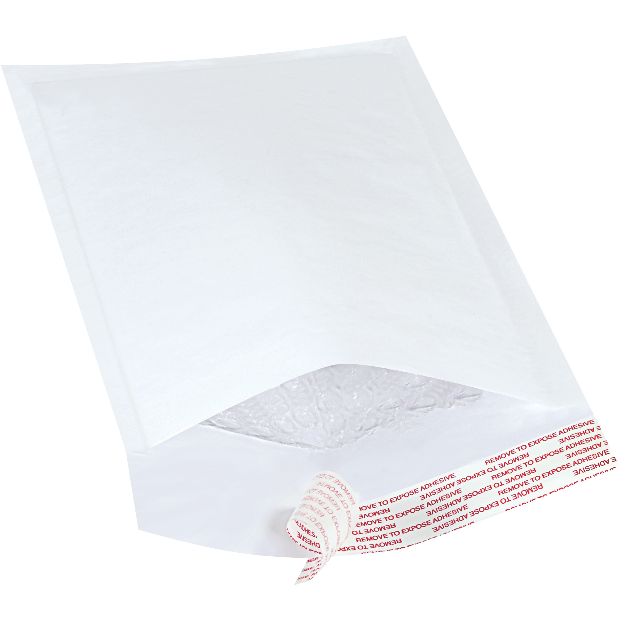 Self-Seal Bubble Mailers, #00, 5" x 10", White, 25/Case