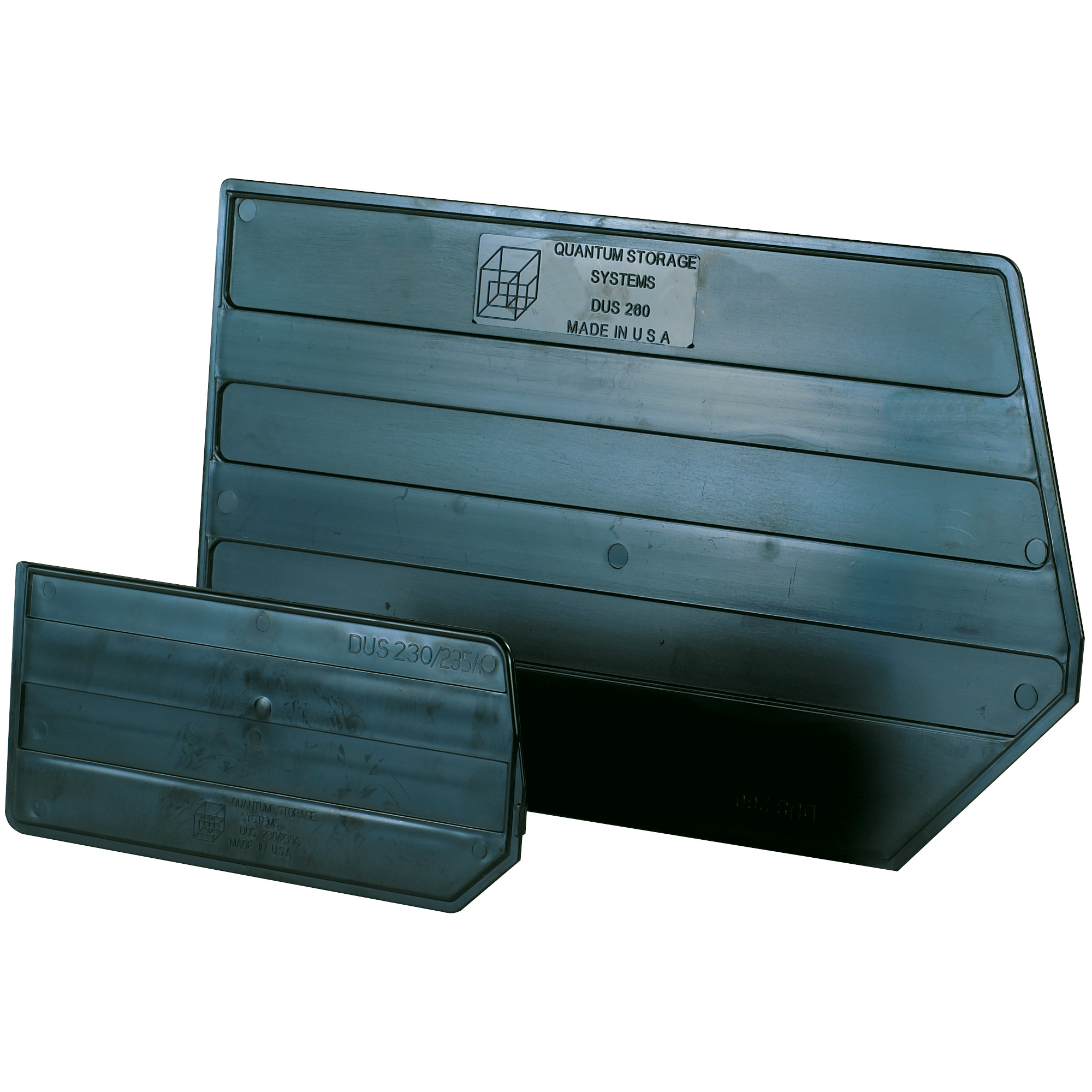 Stack & Hang Bin Dividers, 17" x 8 1/4", Black, 6/Case
