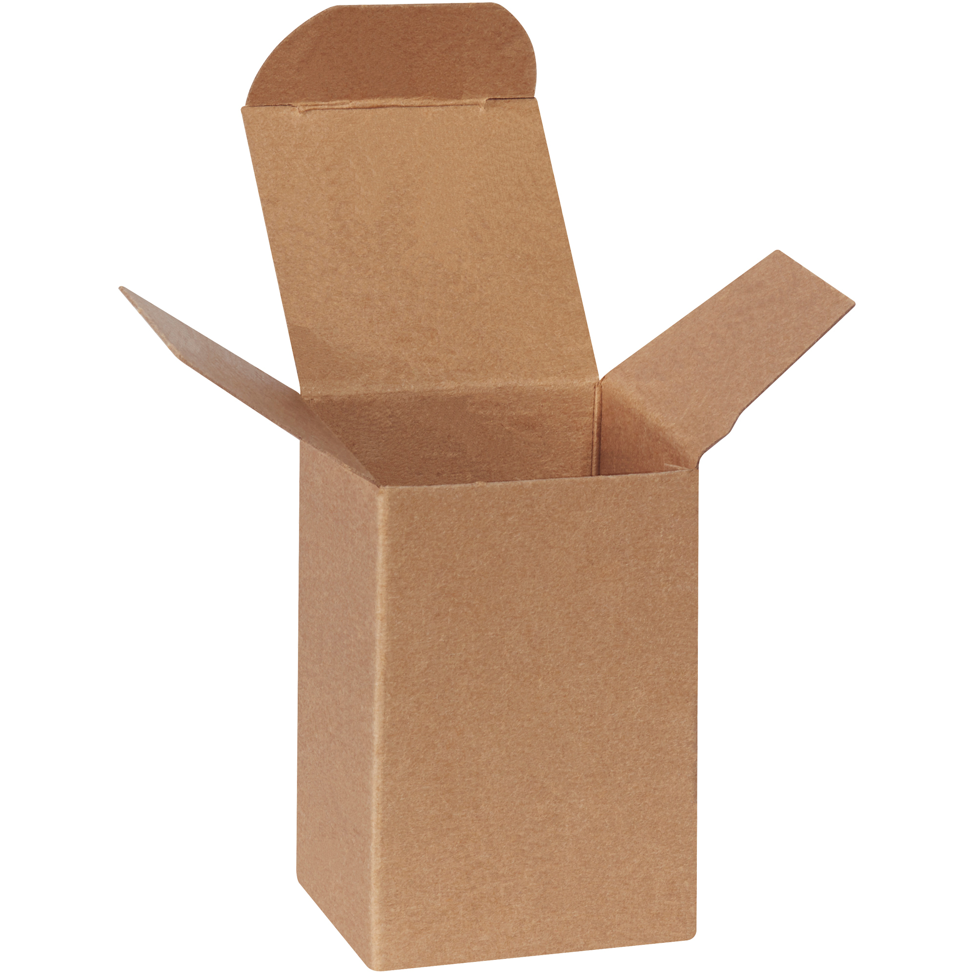 Reverse Tuck Folding Cartons, 2" x 2" x 3", Kraft, 1000/Case