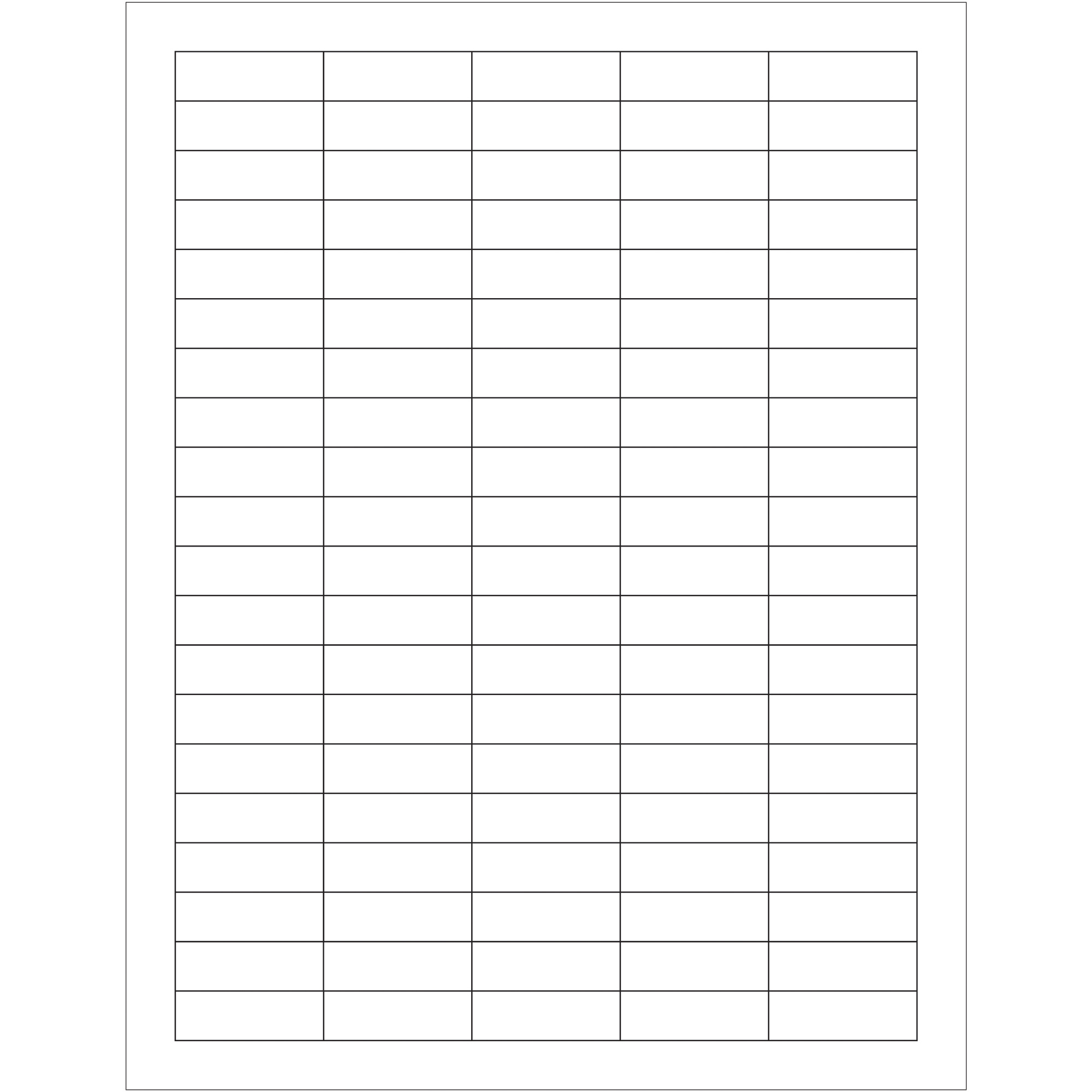 Tape Logic® Rectangular Laser Labels, 1 1/2" x 1/2", White, 10000/Case