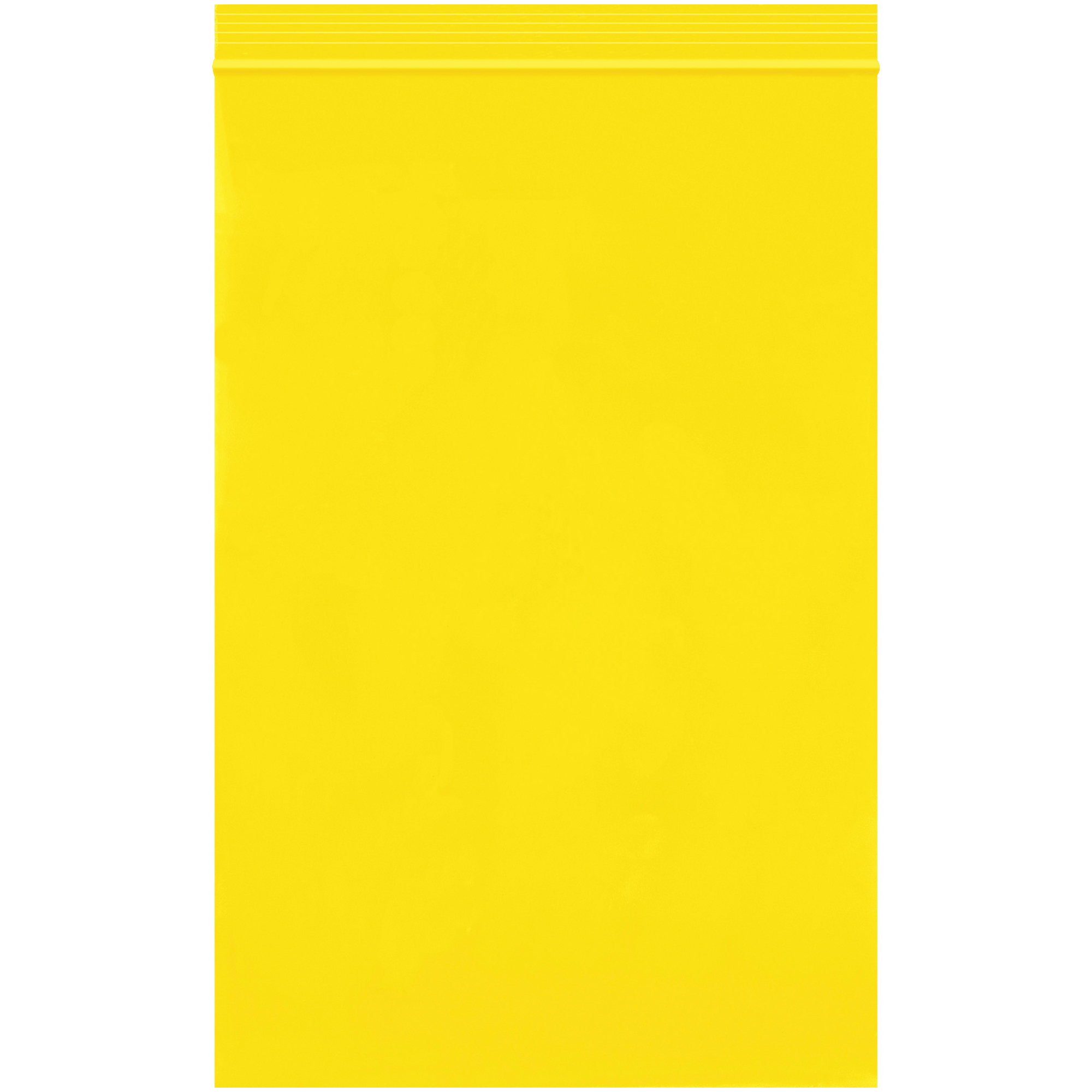 Reclosable 2 Mil Poly Bags, 6" x 9", Yellow, 1000/Case