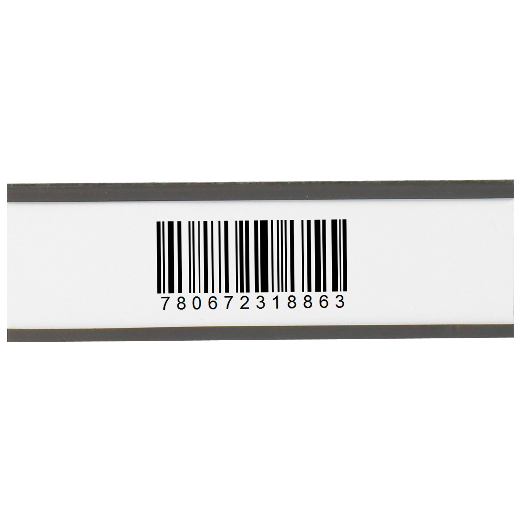 Magnetic "C" Channel Cardholders, 2" x 6", Black, 25/Case