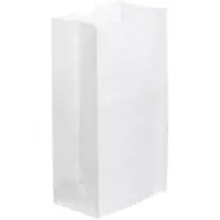 Grocery Bags, 6 1/8" x 4" x 12 3/8", White, 500/Case