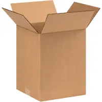 Corrugated Boxes, 9" x 9" x 11", Kraft, 25/Bundle; 500/Skid
