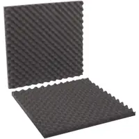 Convoluted Foam Sets, 24" x 24" x 2", Charcoal, 6/Sets per Case