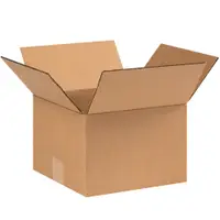 Corrugated Boxes, 9" x 9" x 6", Kraft, 25/Bundle; 500/Skid