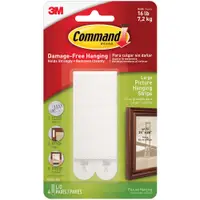 3M™ 17206 Command™ Picture Hanging Strips, Large, White, 4/Sets per Case