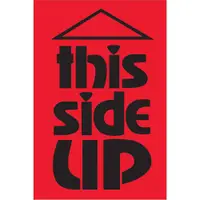 Tape Logic® Labels, "This Side Up", 2" x 3", Fluorescent Red, 500/Roll