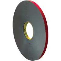 3M™ 5958FR VHB™ Tape, 40.0 Mil, 1/2" x 5 yds., Black, 1/Case