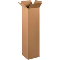 Tall Corrugated Boxes, 12" x 12" x 48", Kraft, 15/Bundle; 120/Skid