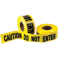 Barricade Tape, "Caution Do Not Enter", 3.0 Mil, 3" x 1000', Yellow/Black, 4/Case