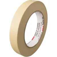 3M™ 203 Masking Tape, 4.7 Mil, 3/4" x 60 yds., Natural, 12/Case