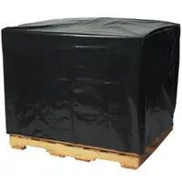 Pallet Covers, 2 Mil, 54" x 44" x 76", Black, 50/Case