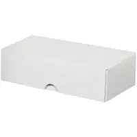 Stationery Folding Cartons, 7" x 3 1/2" x 2", White, 200/Case