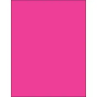 Tape Logic® Removable Rectangle Laser Labels, 8 1/2" x 11", Fluorescent Pink, 100/Case