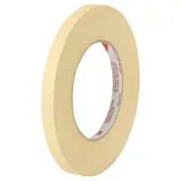 3M™ 2380 Masking Tape, 7.5 Mil, 1/2" x 60 yds., Tan, 72/Case