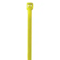 Colored Cable Ties, 40#, 5 1/2", Fluorescent Yellow, 1000/Case