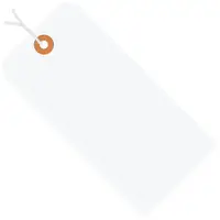 Shipping Tags, Pre-Strung, 13 Pt., 5 3/4" x 2 7/8", White, 1000/Case