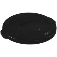 Rubbermaid® Brute® Flat Trash Can Lid, 20 Gallon, 2" x 20", Black, 1/Each