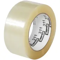 3M™ 311 Carton Sealing Tape, 2.0 Mil, 2" x 110 yds., Clear, 36/Case