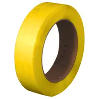 Polypropylene Strapping, Hand Grade, Embossed, 16" x 6" Core, 1/2" x 7200', Yellow, 1/Coil