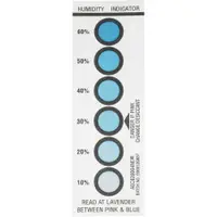 Humidity Indicators, 10-20-30-40-50-60%, 1 9/16" x 4 3/4", White, 200/Case